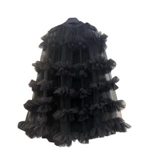 Kelly Obi Sheer Ruffle Mini Dress size Large